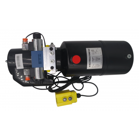 ZASILACZ AGREGAT HYDRAULICZNY 12V 2,0KW 2,0cm3 8L JEDNA SEKCJA + PILOT
